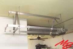 Stainless Steel Hanging Rack, 64"x20", w/Hanging Hooks