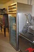 Delfield Standup SS Glass Door Refrigerator, 26"x32"x74"