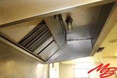 Shepherd Stainless Steel Exhaust Hood, 103"x 72" wide x 48" w/Ansel Fire System w/Stainless Steel Ba