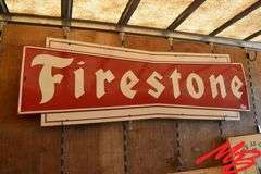 Firestone Porcelain Sign 106"x32"