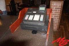 Customer Service Counter w/Sharp XE-A407 Cash Register