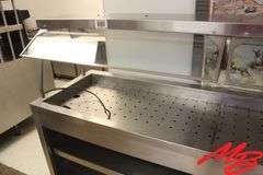 Duke Mfg Buffet Cart w/sneeze guard