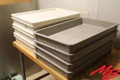 (7) Plastic Stackable Tubs, 25-3/4"x17-3/4"x3"