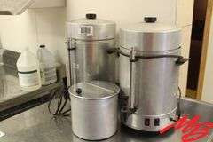 2 Coffee Makers & canister, 120v