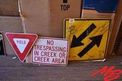 (3) Aluminum Signs