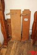 4 Assorted Wood Shelves  24-36"; 2 Decorative Wood Accents