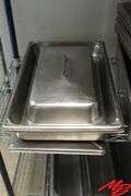 (13) 19" Stainless Steel Serving Pans, Rectangle w/Assorted Lids