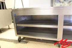 Duke Mfg Buffet Cart w/sneeze guard