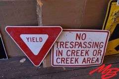 (3) Aluminum Signs