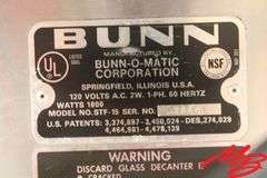 2 Bunn Coffee Makers:  CW 15TS, 1800 watt; STF15