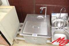 3 Sinks: Delfield In-Counter Sink 24x21; 2 SS Single Sinks w/faucets