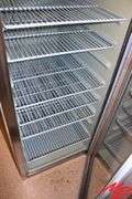Delfield Standup SS Glass Door Refrigerator, 26"x32"x74"