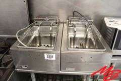 2 Wells Fryers F49 w/5 baskets, 220v, 1 phase, w/