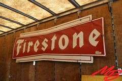 Firestone Porcelain Sign 106"x32"
