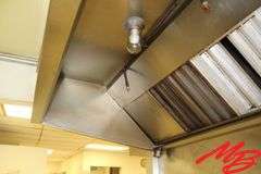 Shepherd Stainless Steel Exhaust Hood, 103"x 72" wide x 48" w/Ansel Fire System w/Stainless Steel Ba