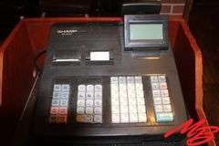 Customer Service Counter w/Sharp XE-A407 Cash Register