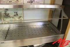 Duke Mfg Buffet Cart w/sneeze guard