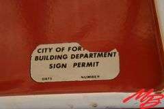 Firestone Porcelain Sign 106"x32"