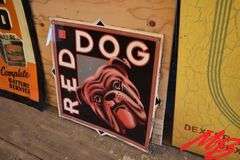 Red Dog Tin Sign 21"x22"