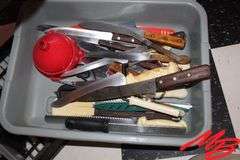 Assorted Cooking Utensils & Knives