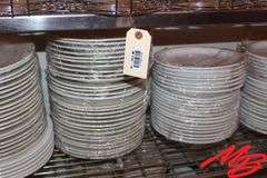 4 Stacks of 10.5" to 12" White Ceramic Dinner Plates w/Misc Extra Plates