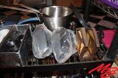 Assorted Measuring Utensils, Stainless Steel Cooking Pans, Misc