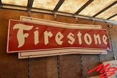 Firestone Porcelain Sign 106"x32"
