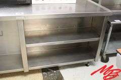 SS Work Station w/2 drain sinks only;