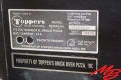 2 Pizza Ovens: 1 - Wisco 421 Pizza Oven 120 v; Toppers Brick Pizza Oven 120v