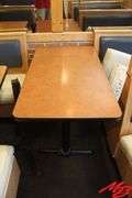 Booth Seating & Tables: 2 doubles, 2 singles, 2 Freestanding tables 48x30