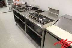 Bastiam SS Work Table 80x30x36, 2 shelves