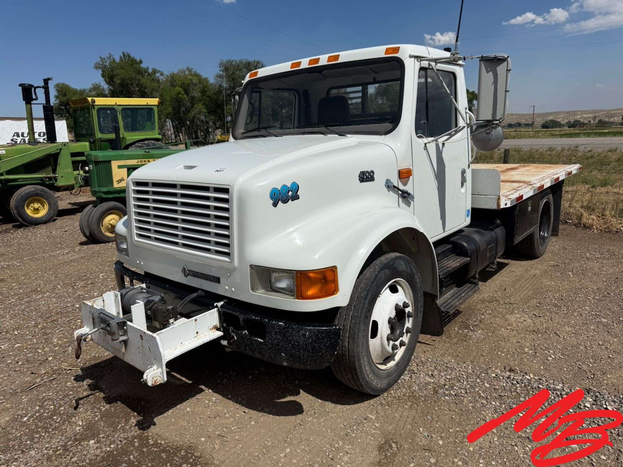 1998 International 4700 Flatbed Truck, 102,583 Miles