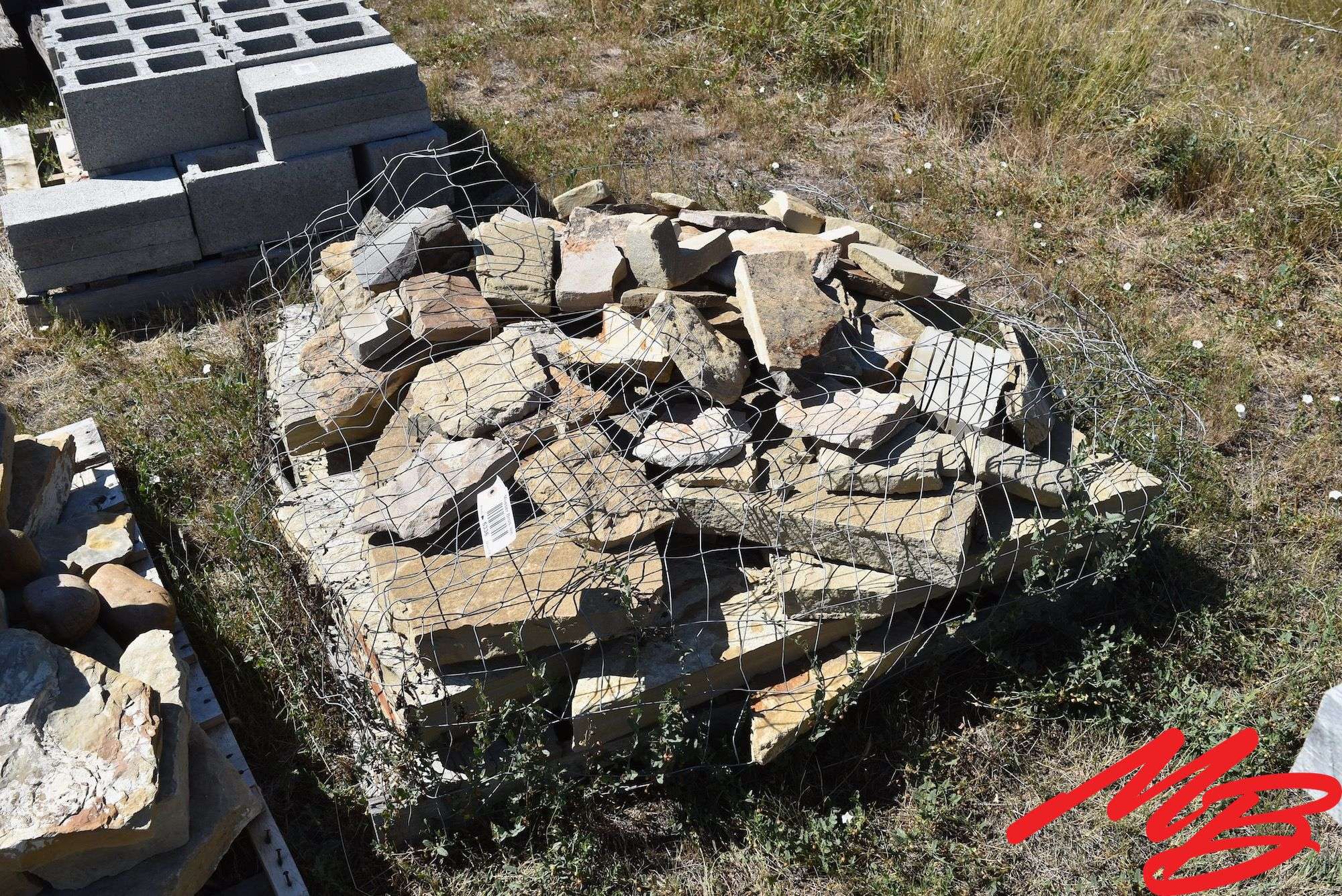 Pallet Lot of Smaller Rock for Construction (Natural Stone)