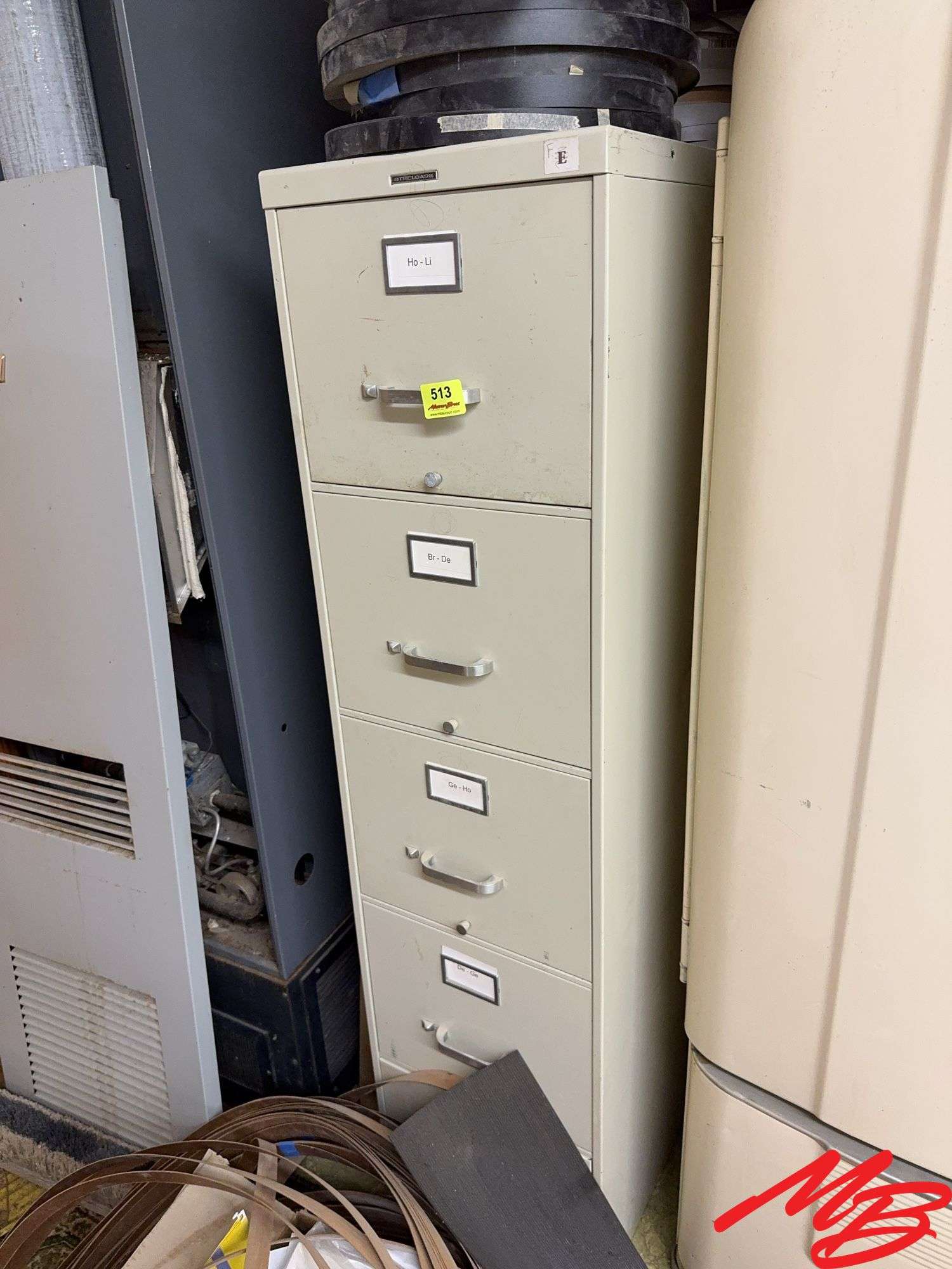 Filing Cabinet with Contents