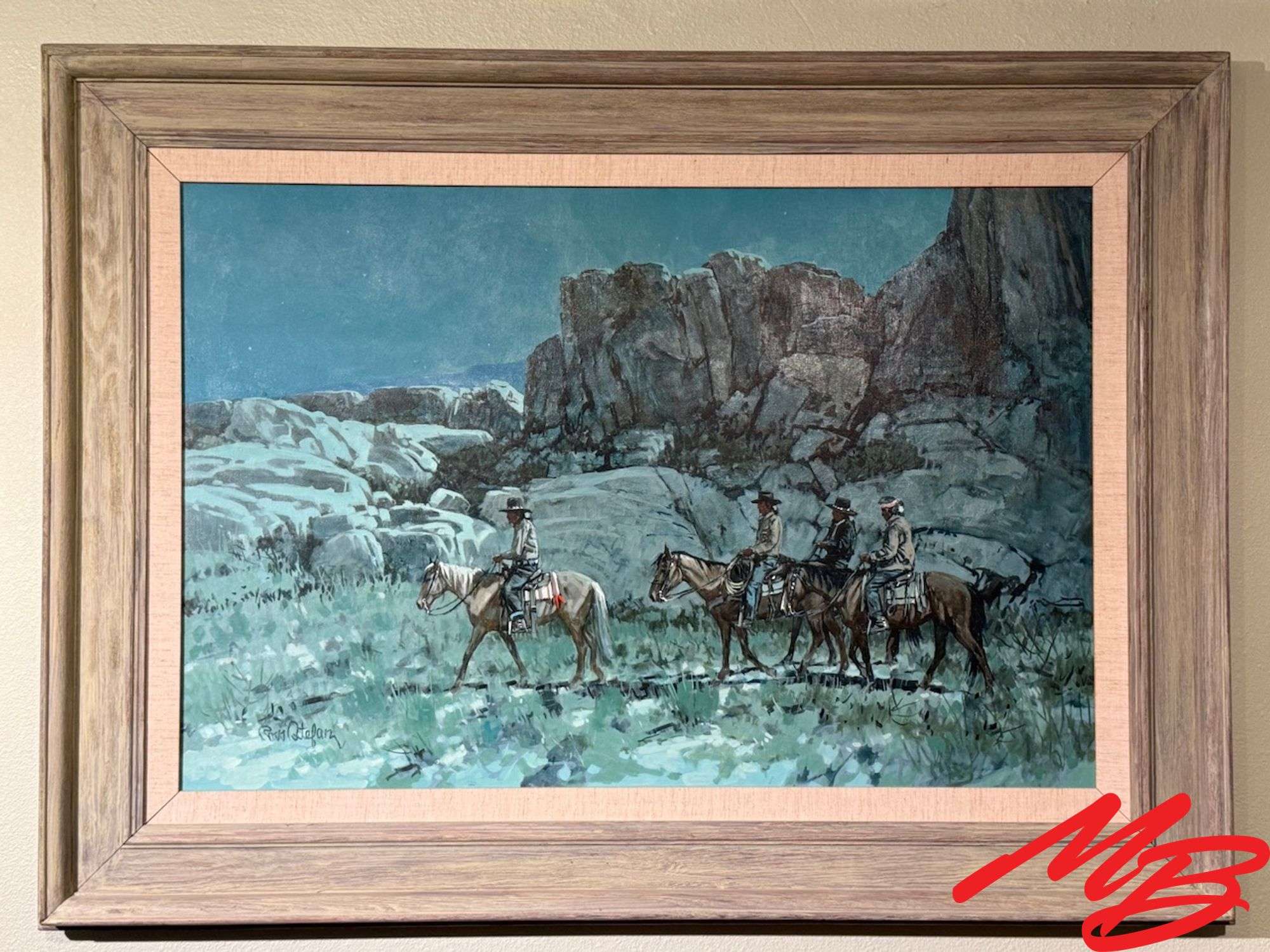 Original by Ross Stefan. Frame 46"W x 34"H