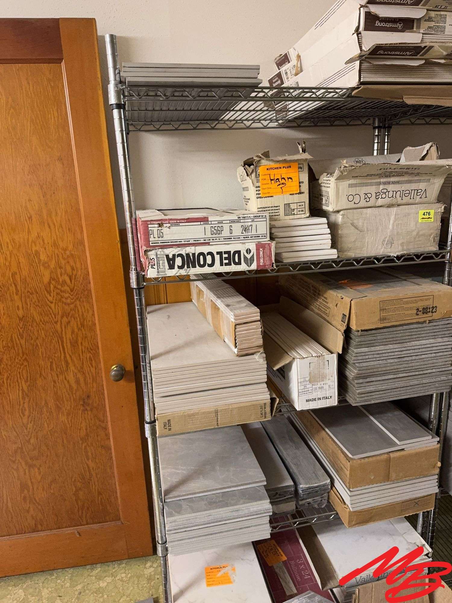 Shelving Unit & Mixed Tile