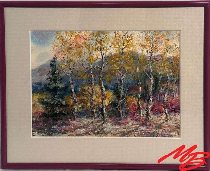 Linda Crawford, Original Watercolor, Artwork 9 1/4" W x 6 3/4" H