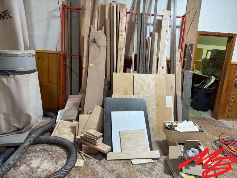 Scrap Wood with Storage Rack