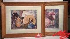 Abstract Artwork (2), Frames Measure 33" W x 27" H