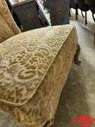 Armless Velvet Like Chair