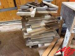 Handmade Table with Scrap Wood & Dolly