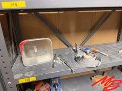 Metal Shelf with Contents