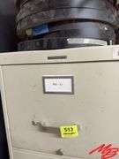 Filing Cabinet with Contents