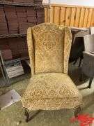 Armless Velvet Like Chair