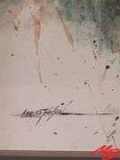 Original by Lance Johnson. Watercolor, Frame 23-1/4"W x 33-3/4"H