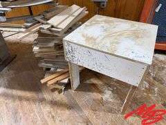 Handmade Table with Scrap Wood & Dolly