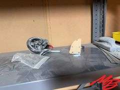 Metal Shelf with Contents