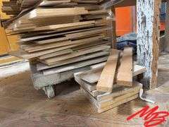 Handmade Table with Scrap Wood & Dolly