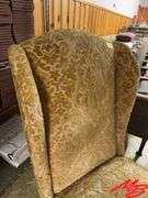 Armless Velvet Like Chair