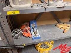 Metal Shelf with Contents
